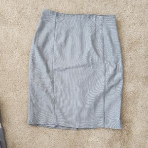 White House Black Market Grey Pencil Skirt Size 8